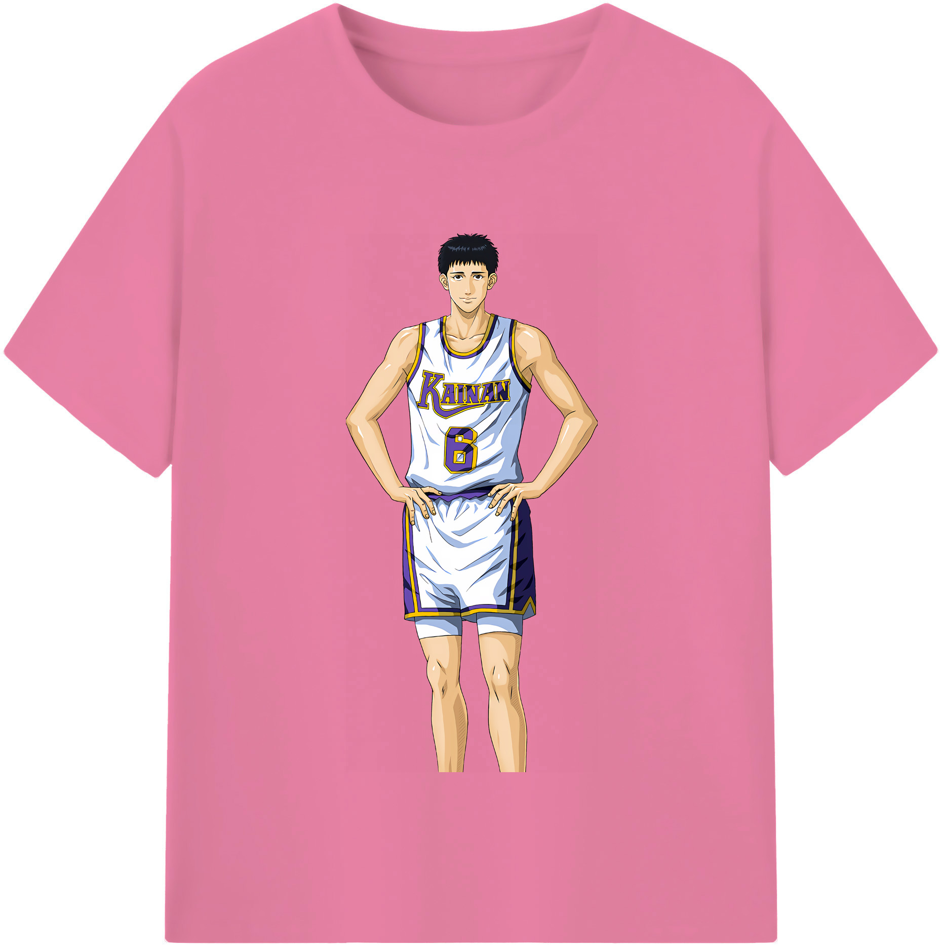 SLAM DUNK／スラムダンク 綿100％半袖Tシャツ（フロントプリント）
